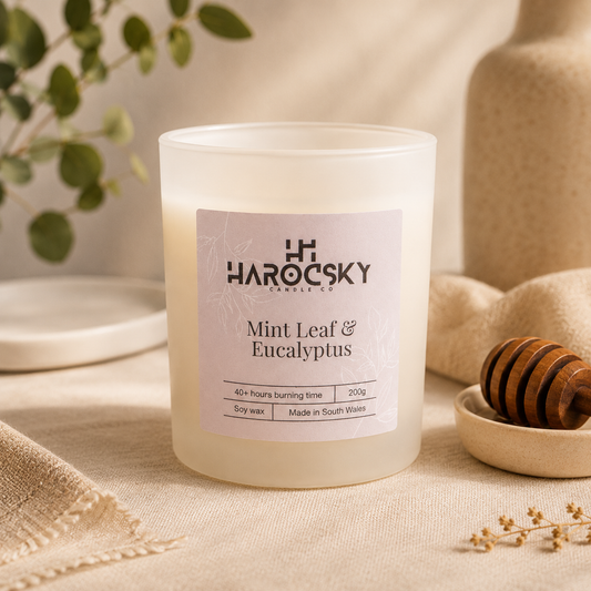 Mint Leaf & Eucalyptus Soy Wax Candle