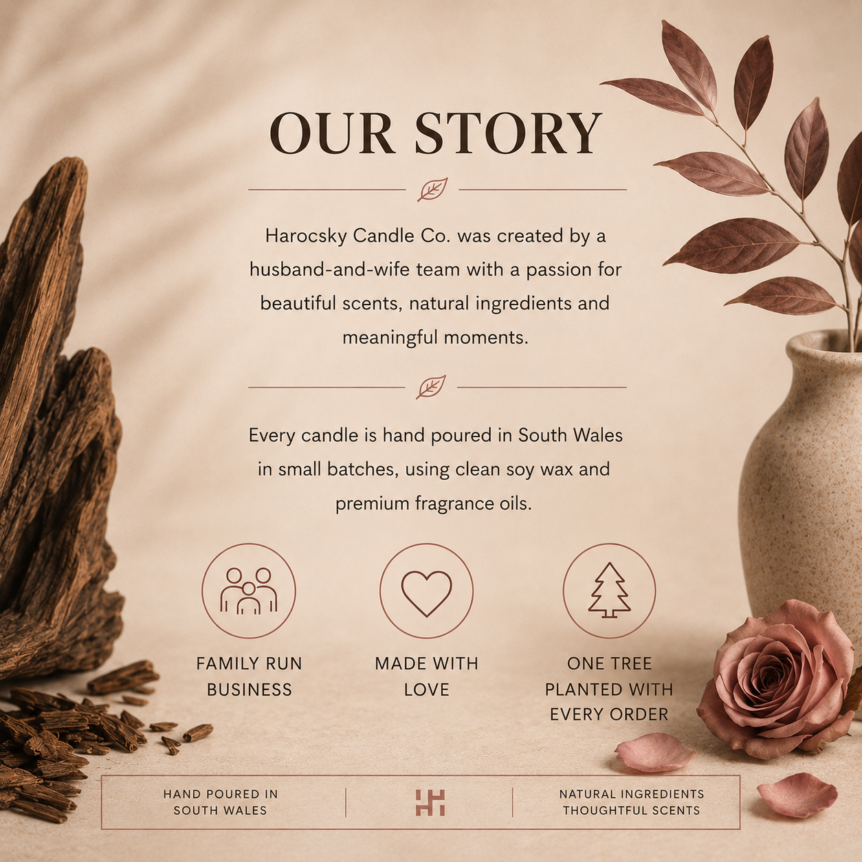 Oud & Rosewood Soy Wax Candle